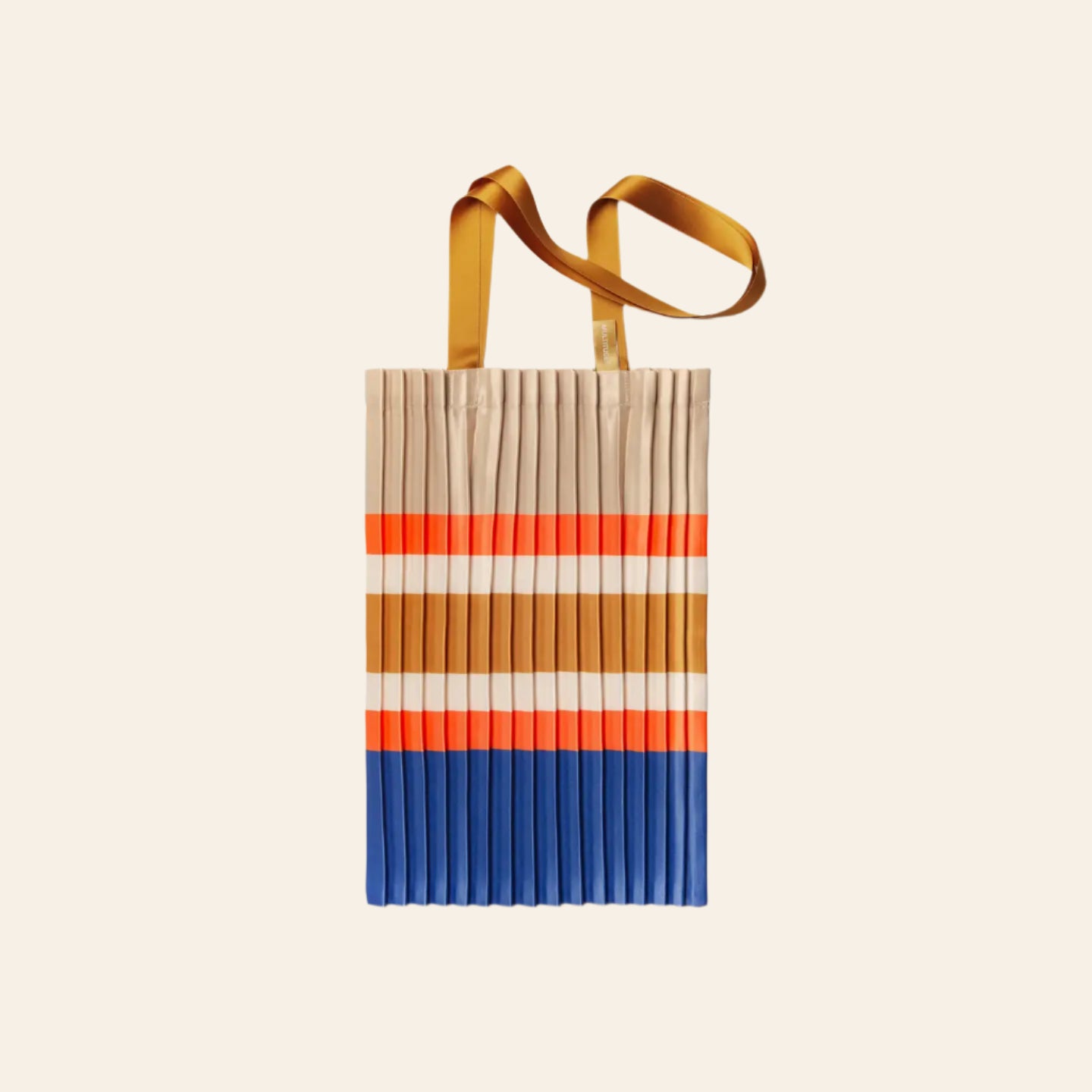 MULTITUDES Satin Pleated Tote Bag