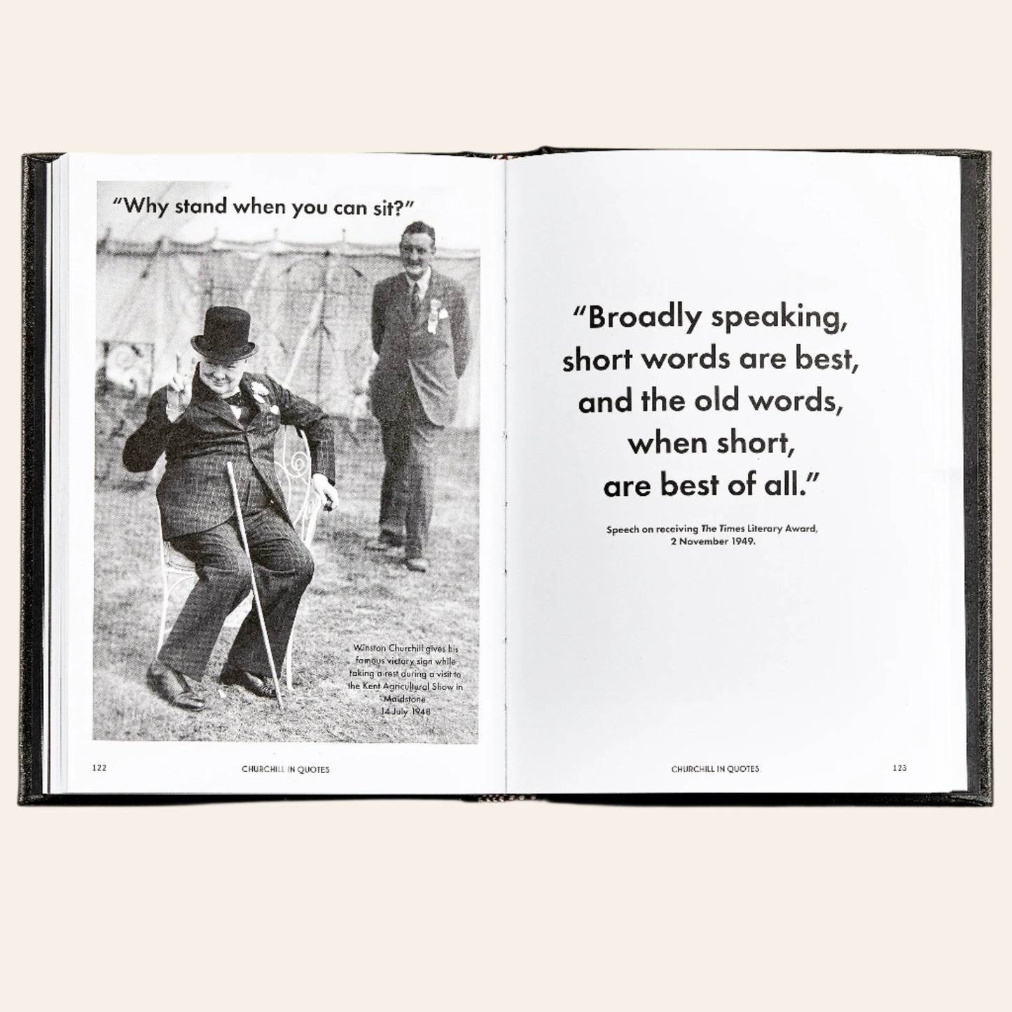 GRAPHIC IMAGE Churchill Wit and Wisdom Leather Bound Book