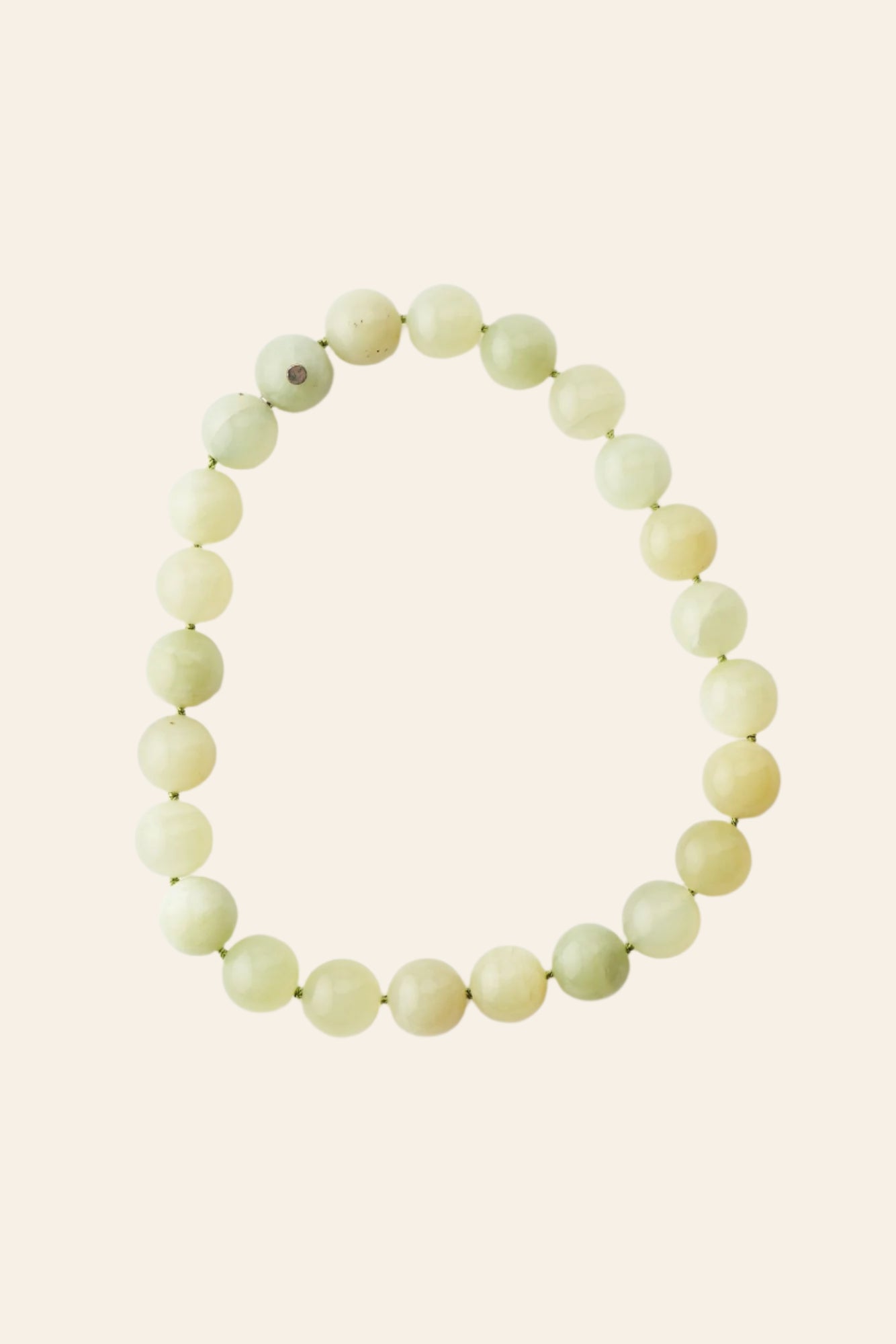 MUSSELS AND MUSCLES Light Green Spheres Choker