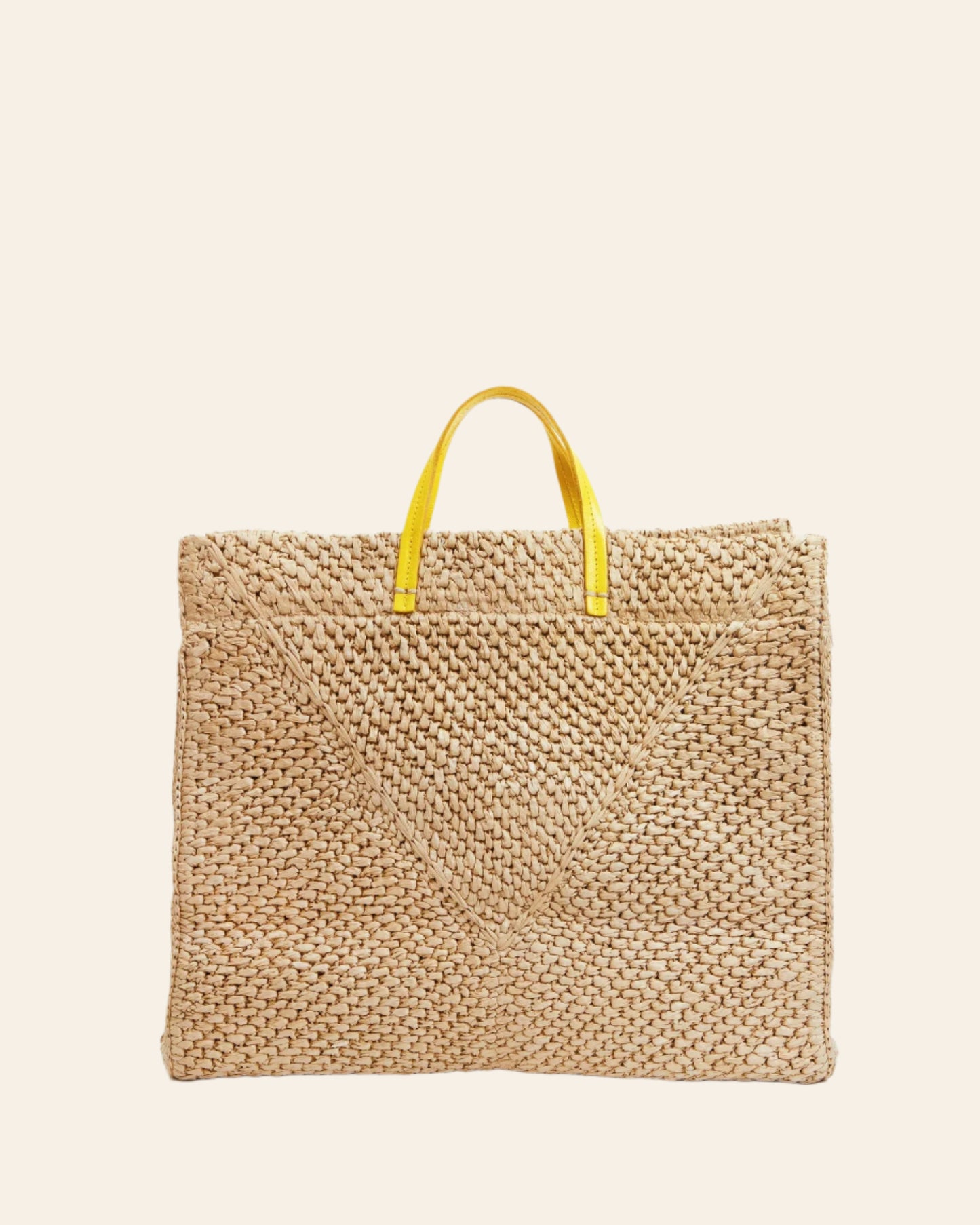 CLARE V Summer Simple Tote Dune Raffia