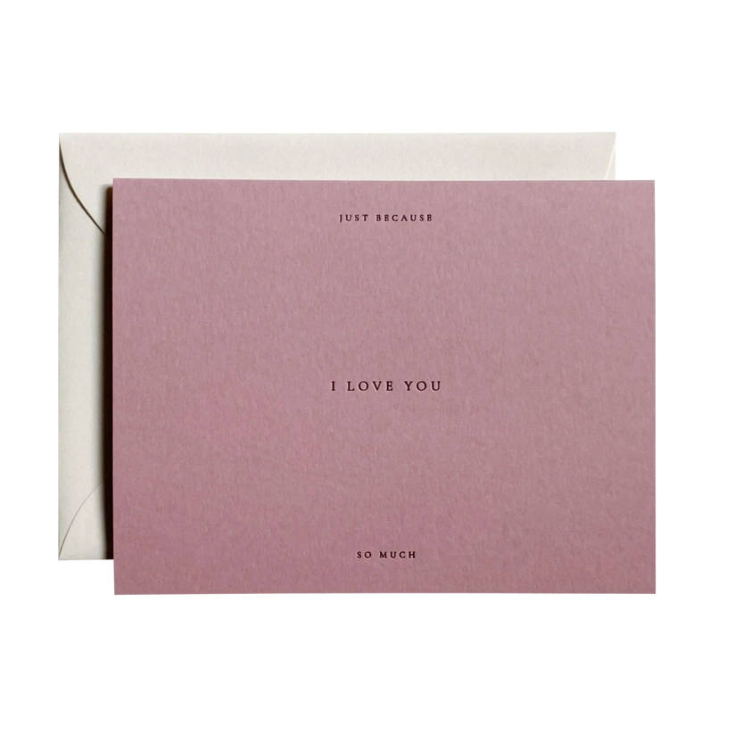 JAYMES PAPER I Love You No. 01 Card