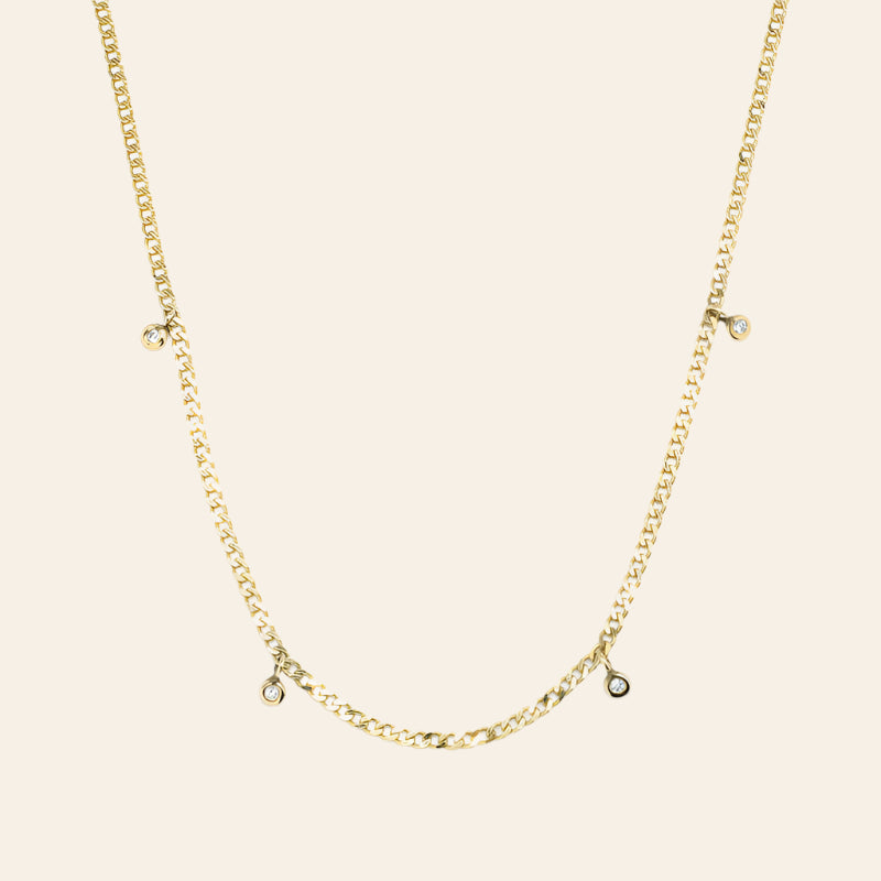 GJENMI Greggie Diamond Shaker Necklace