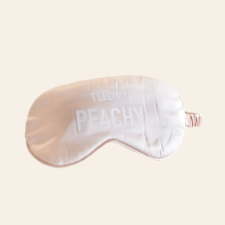 THE ALIDA Feelin' Peachy Satin Eye Mask