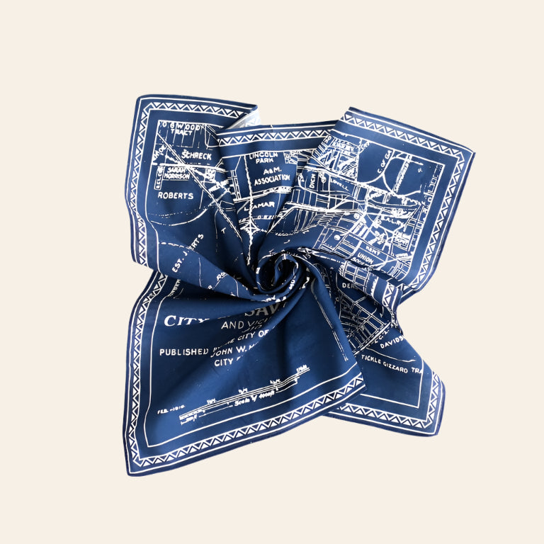 THE ALIDA Savannah Map Bandana
