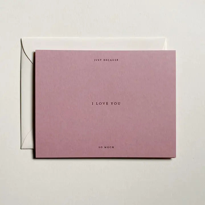 JAYMES PAPER I Love You No. 01 Card