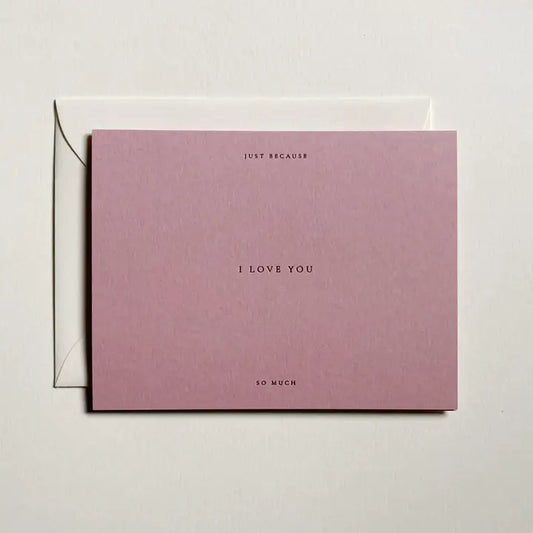 JAYMES PAPER I Love You No. 01 Card