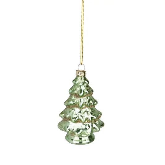 SILVER TREE HOME & HOLIDAY Glass Tree Ornament