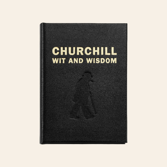 GRAPHIC IMAGE Churchill Wit and Wisdom Leather Bound Book