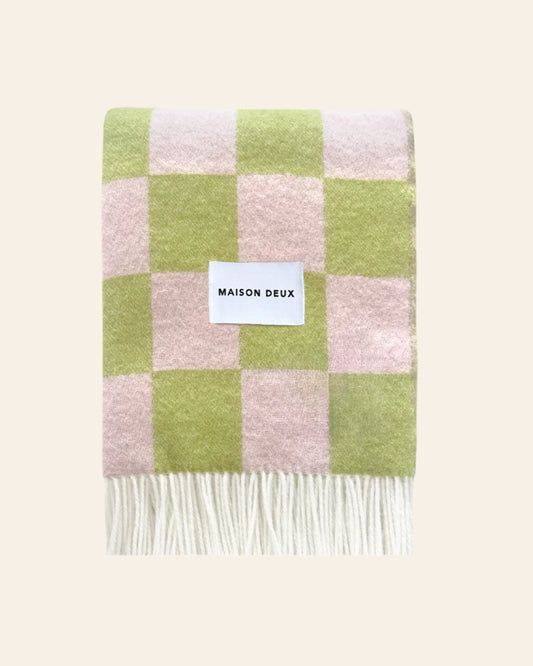 MAISON DEUX Checkerboard Blanket