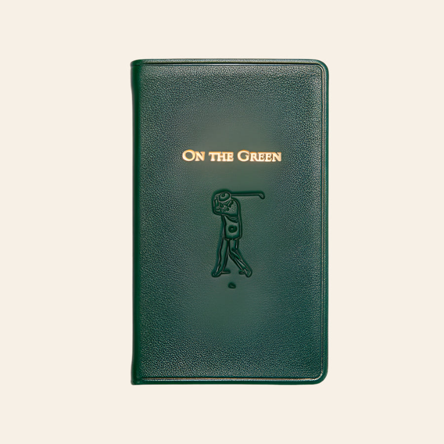 GRAPHIC IMAGE On The Green Leather Bound Book