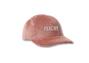 THE ALIDA Peachy Corduroy Baseball Hat