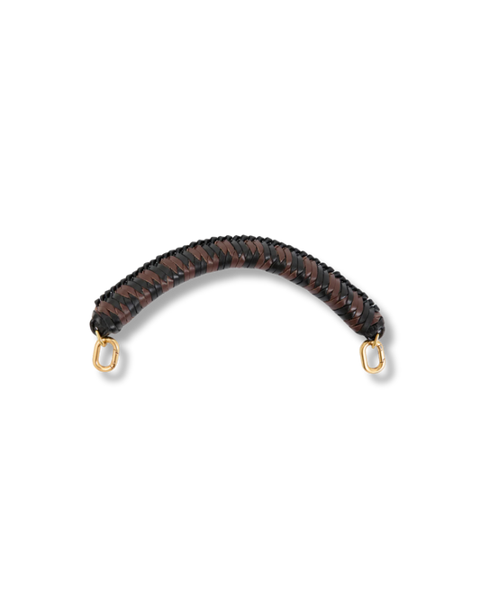 CLARE V Braided Leather Top Handle