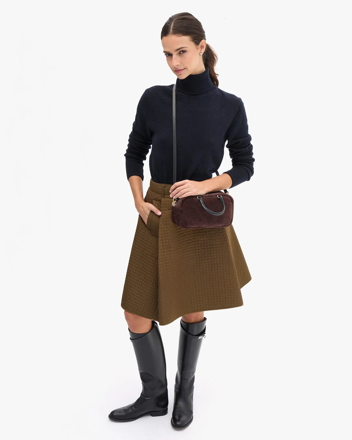 CLARE V Petite Claudine Suede