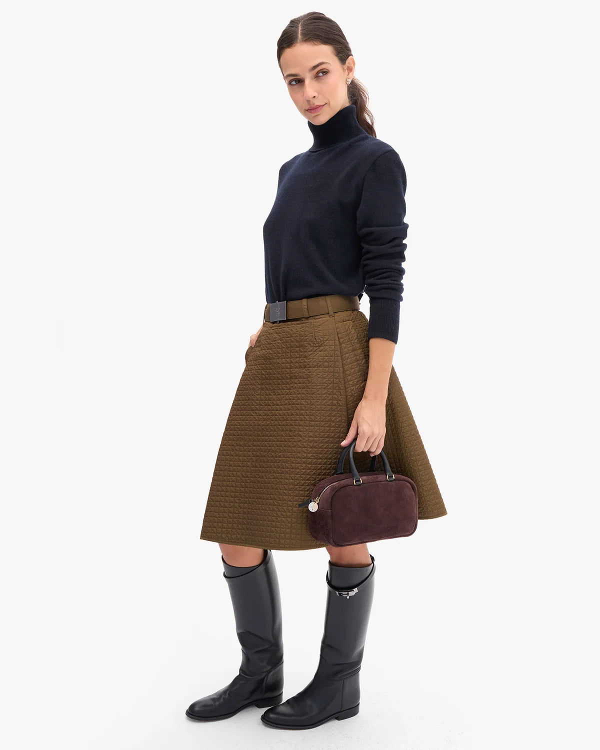 CLARE V Petite Claudine Suede