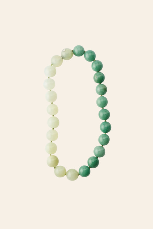 MUSSELS AND MUSCLES Bicolor Spheres Necklace