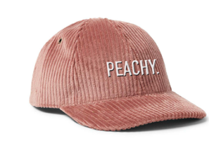 THE ALIDA Peachy Corduroy Baseball Hat