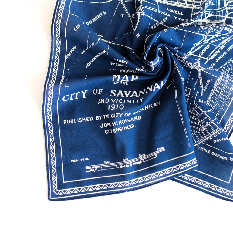 THE ALIDA Savannah Map Bandana