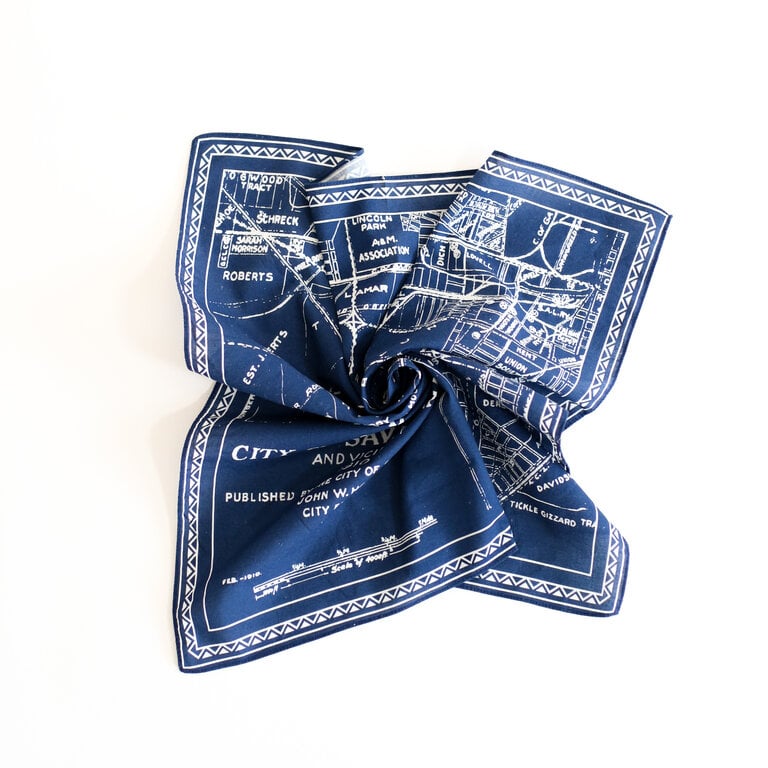 THE ALIDA Savannah Map Bandana